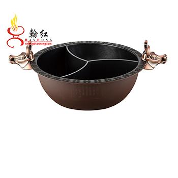 China Sustainable Hanhong Hot Pot For Hot Pot Restaurant With Parting In The Middle for sale