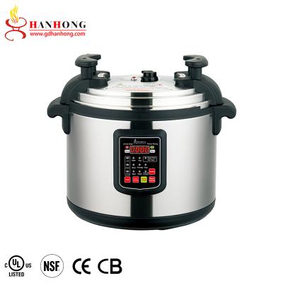 China Cheapest Large Capacity Hotel Stainless Steel Digital Electric Pressure Cooker 17L 21L 25L 33L 45L 55L 65L for sale