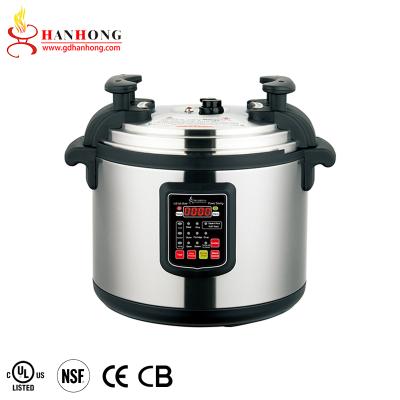 China Hotel Best Selling Industrial Multi Stainless Steel 17L 21L 25L 33L 45L 55L 65L Electric Arabic Rice Pressure Cooker for sale