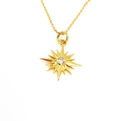 China 2021 Trend TRENDY Men / Women Fine Jewelry Gold Plated 925 Sterling Silver Star Necklace Pendant for sale