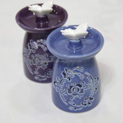 China High Quality AROMATIC AROMATIC Fragrance Ceramic Aroma Essential Incense Oil Burner For Tealight Candles for sale