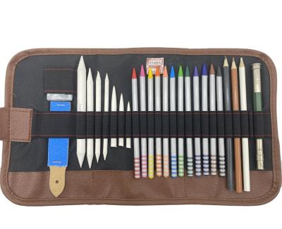 China 25Pcs Charcoal Eraser Graphite Graphite Sketch And Color Professional Environmental Friendly Drawing Pencil Set Art Painting Kit for sale