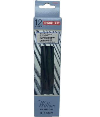 China High Quality Eco-friendly Willow 12pcs Charcoal Set Sketching Drawing Charcoal Pencil Set For Artist for sale