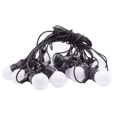 China Outdoor Solar Powered Decoration 20m Ball String Light Warm White For Outdoor Cafe Decoration Holiday for sale