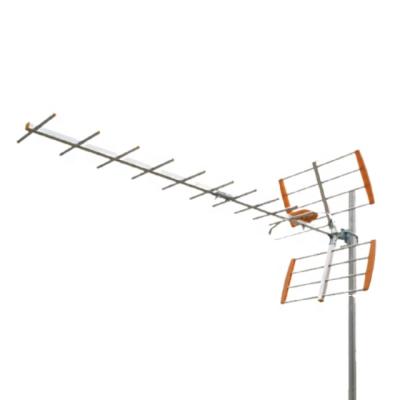 China Outdoor Twelve - Cell DTMB Ground - Wave Yagi Antenna Fishbone Reflector High Gain Remote Mount TV Antenna for sale