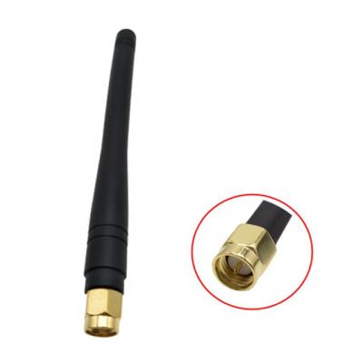 China Black 868MHZ 868 Indoor/Outdoor External Black Rubber Duck Whip Antenna With SMA Type Male Connector for sale