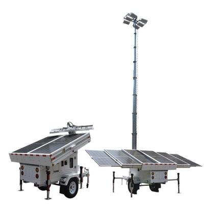 China Gymnasium Stadium LED Solar Tower 1200W Mobile Light Version With Hydraulic Lifting Telescopic Mast HL4606G-9M-2006 for sale