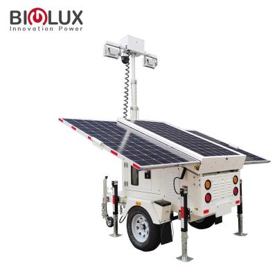 China Security Camera With Mobile Solar Trailer For Construction Site Monitoring Off Grid Solar System BL3P-G7MHBS for sale