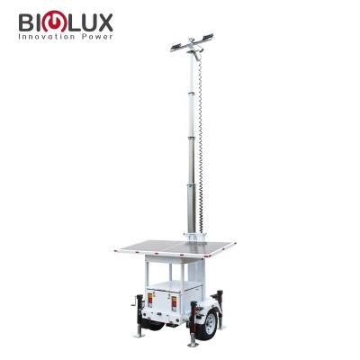 China BIGLUX 2023 Latest Customizable Mobile Solar Light Tower 435W For Construction Site Parking Lot Trailer Solar Factory Direct BL1P-G6MHL200 for sale