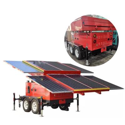 China GEL 38400WH Home Batteries Generator Mobile Solar Power Station Trailer with Inverter and Outlet Plug for sale