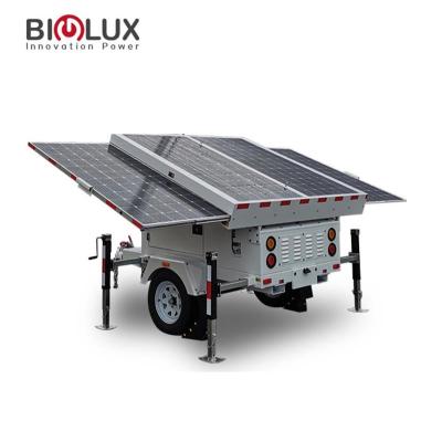 China Renewable Energy Industrial Mobile Solar Generator Station On Trailer For Mine Applications for sale