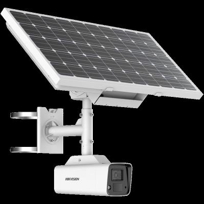 China Jobsite 4K ColorVu Fixed Bullet Solar Power 4G Network Camera Kit for sale