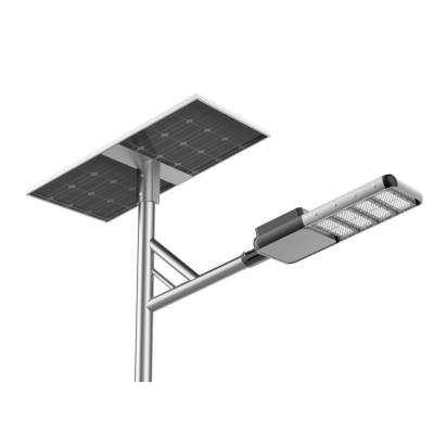 China Garden Widely Application Lithium Battery 80W Solar Powered LED Street Light For Garden Road And Parking Lot for sale