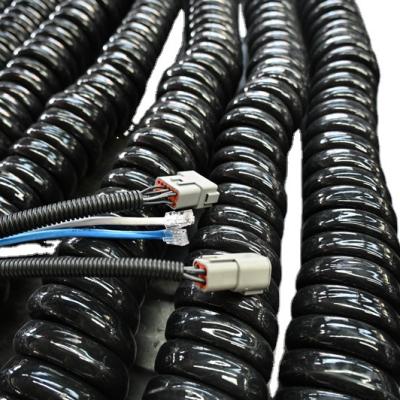 China Safety spring cable with 25mm TPU cable used for telescopic mast for sale