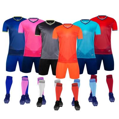 China Shirts & Tops Wholesale Custom Team Wear Short Sleeve Set Soccer Jersey Football Uniform For Football for sale