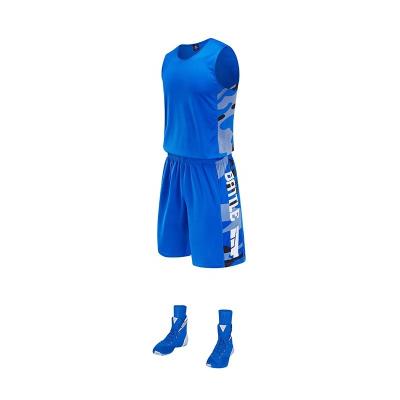 China High Quality Breathable Basketball Practice Tank Top And Training Wear Mens Basketball Teams Wear Uniforms Shorts for sale