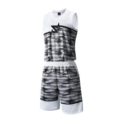 China Breathable High Quality Sublimation Basketball Tank Top And Shorts College Basketball Teams Uniforms Mens Sports Wear for sale