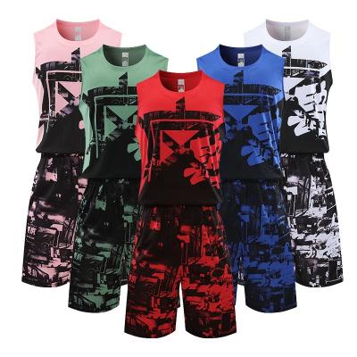 China New Season 21/22 Sublimation Design Basketball Tank Top Uniforms Men's Sport Wear Breathable Euroleague Basketball Teams for sale