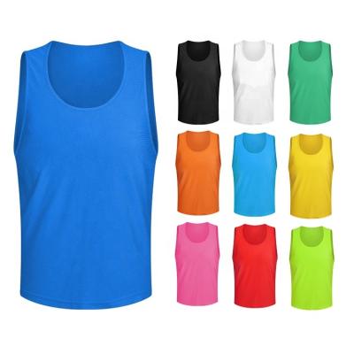 China Shirts & Wholesale Custom Soccer Training Bibs Tops In-stock Soccer Shirt Soccer Sport Uniform Vest For Adults for sale