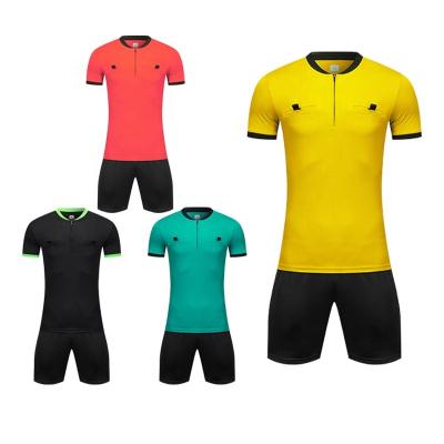 China High Quality Custom Polyester Referee Singlet Soccer Jersey Sets Blank Referee Uniform Set For Soccer for sale