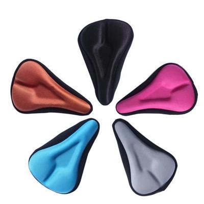 China Durable 3D Bicycle Seat Cover Saddle Seat Cover Mountain Bike Seat Cover Silica Gel Thickened Single Car for sale