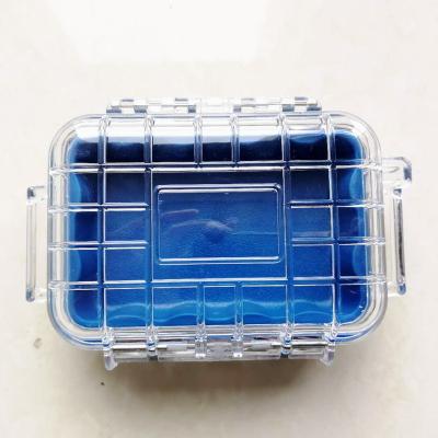 China Small Carrying Case Tool Box Custom Clear Color Waterproof Portable Clear Plastic Storage Box With Dividers for sale