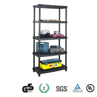 China GD3178 Corrosion Protection 5 Tiers Adjustable Plastic Warehouse Shelving Rack for sale