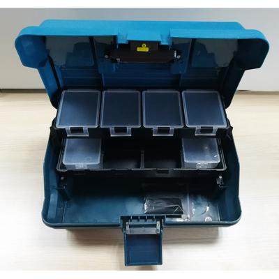 China Good large capacity easy carry three layers plastic fishing tackle box for sale