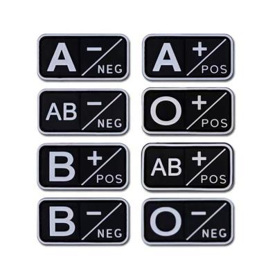 China 3D pvc name patch blood type iron on pvc 3d patch for sale