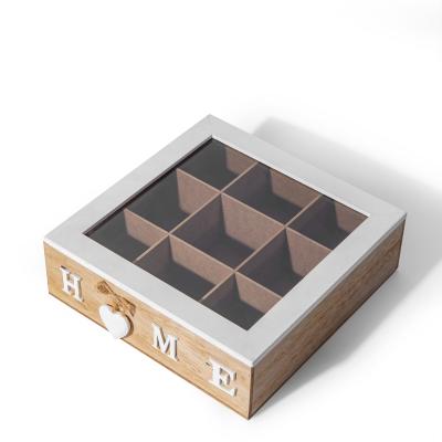 China Europe Home Theme Tea Bag Storage Box Gift Box (9 Places) - Direct Order for sale