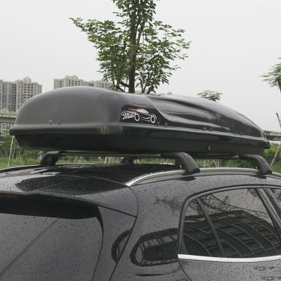 China Custom high quality double sided large capacity ABS opening 475L roof cargo plastic box for car roof storage box for sale