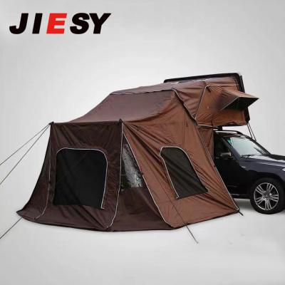 China House Side Opening Roof Top Tent With Enclosure Side House Canvas Side Room Canopy Outdoor Waterproof Camping Accessories for sale