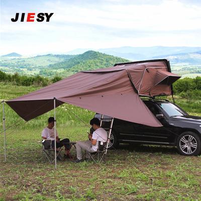 China Tent Pickup Truck SUV Roof Top Side Tent Attached Sunscreen Construction Waterproof Fabric for sale