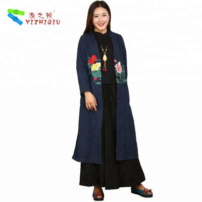 China Embroidered Chinese Style Winter Coats for sale