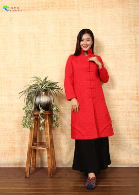 China Double Layer Women Traditional Chinese Tang Suit , Double Layer Winter Jackets for sale