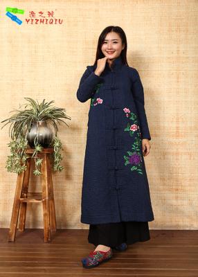 China Chinese Traditional Embroidery Cotton Winter Clothing Embroidered Winter Coats for sale