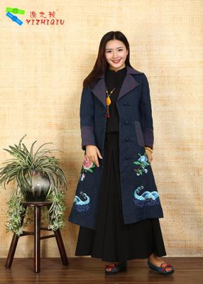 China 100% Cotton Chinese Embroidered Winter Coats Traditional China National Costume for sale