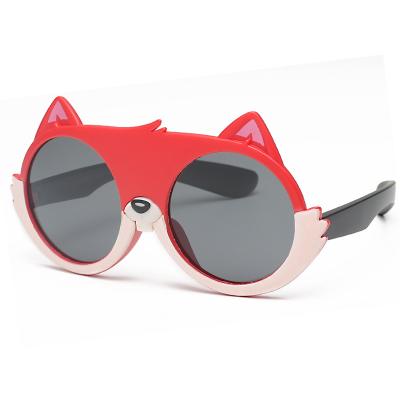 China 2022 New fashion cartoon children's small squirrel explosions glass UV protection polarized sunglasses silicone sunglasses for sale