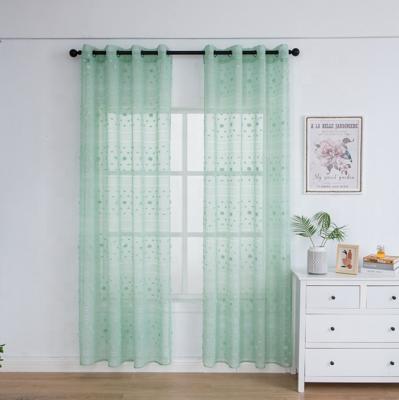 China Durable Modern Luxury Polyester Soft Bedroom Grommet Manufacturer-Supplier Sheer Curtain for sale