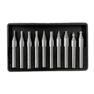 China 10PCS Set Diamond Burrs / Stone Carving Grinding Head XD-Z005 for sale