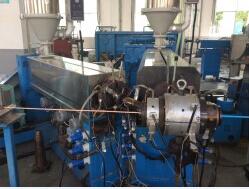 China 120+90mm PLC extruder extruding line (converter control) for sale