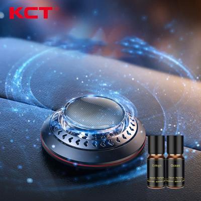 China Car Solar Powered Air Freshener Factory Direct Selling KCT Solar Wireless Perfume Essential Oil Diffuser for sale