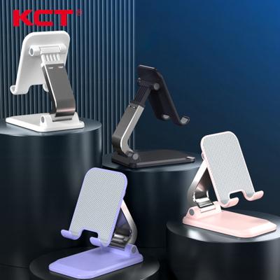 China New KCT Mobile Phone Mount Stand Adjustable Desktop Adjustable Foldable Stand for sale