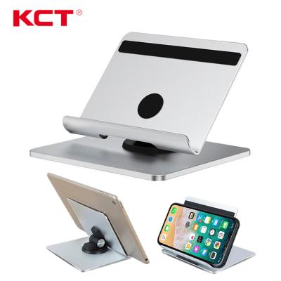 China 360 Degree Rotating KCT Adjustable Private Label Metal Table PC Stand Holder for sale