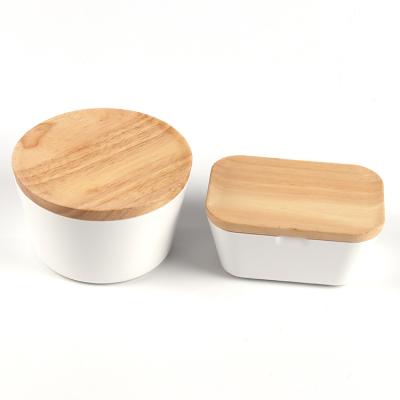 China Non Spill Custom Design Wooden Lids For Food Grade Storage Jars for sale