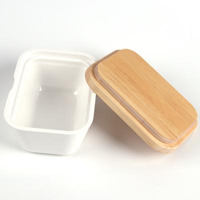 China Hot Selling Food Grade Lids OEM Sealed Rubber Wood Lid For Food Storage Jar for sale