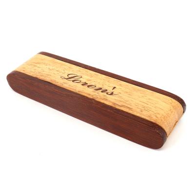 China Handmade Wooden Gift Display Hinge Custom Case Packing Natural Mini Wood Packaging Box for sale