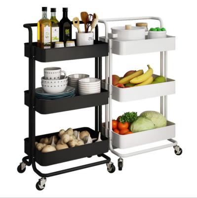 China Sustainable Multilayer Floor Type With Armrest Kitchen Debris Classification Storage Car for sale