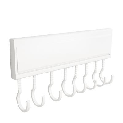 China Sustainable Unperforated Wall Rack Rack For Kitchen Supplies Storage Multifunctional Hanging Hook for sale