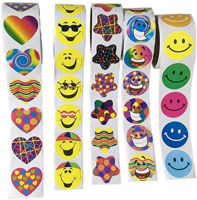 China Custom Made Waterproof Funny Design Vinyl Waterproof Kids Label Sticker Roll for sale